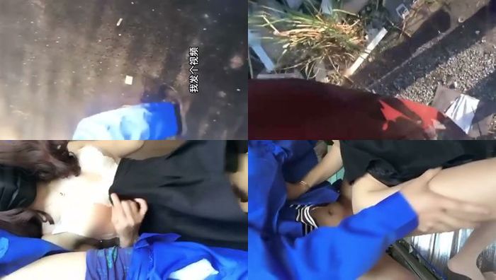 勾搭工地小伙子，小伙太激动没憋住内射了