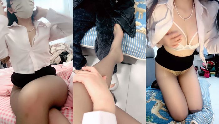 极品少妇勾引小叔子 隔着内裤磨大屌，根本受不了，无套后入艹几下软了，又口硬继续艹逼